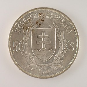 Období 1939-1945 - Slovenský štát / 50 Ks 1944 Tiso, dr. rýs., Ag,