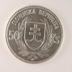 Období 1939-1945 - Slovenský štát / 50 Ks 1944 Tiso, vlas. škr., Ag,