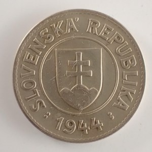 Období 1939-1945 - Slovenský štát / 1 Ks 1944 'RR', CuNi,