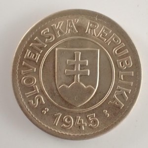 Období 1939-1945 - Slovenský štát / 1 Ks 1945, CuNi,