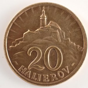 Období 1939-1945 - Slovenský štát / 20 Haléř 1940, Cu,