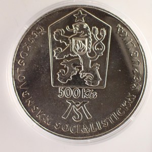 Období 1945-1990 / 500 Kčs 1988 Matica slovenská, kapsle, Ag,