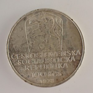 Období 1945-1990 / 100 Kčs 1978 Karel IV., skvrn., Ag,
