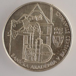 Období 1945-1990 / 100 Kčs 1987 Banská Štiavnica, Ag,