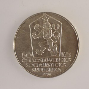 Období 1945-1990 / 50 Kčs 1986 Levoča, Ag,
