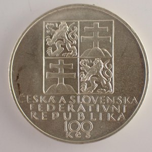 ČSFR [1990 - 1993] / 100 Kčs 1991 Dvořák, Ag,