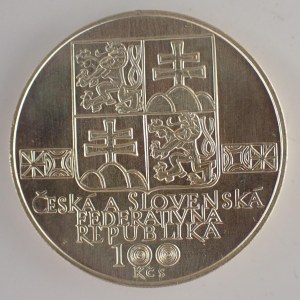 ČSFR [1990 - 1993] / 100 Kčs 1993 Muzeálná spol., Ag,