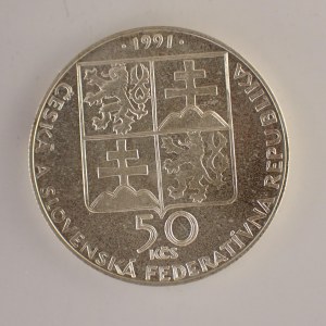 ČSFR [1990 - 1993] / 50 Kčs 1991 Piešťany, Ag,