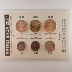 Období od 1993 / Retro sada oběžných mincí 2021, č. 29,