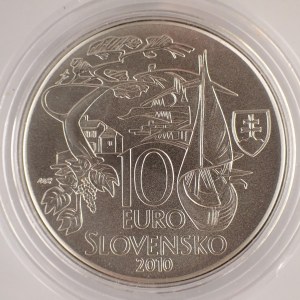 10 euro 2010 Martin Kukučín - 150. výročie narodenia, kapsle, Ag,
