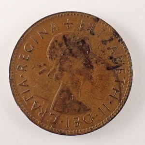 Austrálie / 1/2 Penny 1953, Cu,