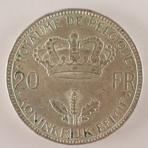 Belgie / 20 Frank 1935, Ag,