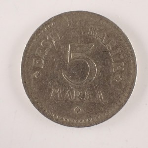 Estonsko / 5 Marka 1922, vada mat.,