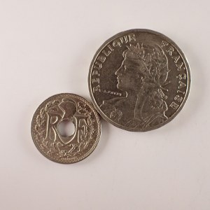 Francie / 25 Centimes 1904, 5 Centimes 1925, 2 ks