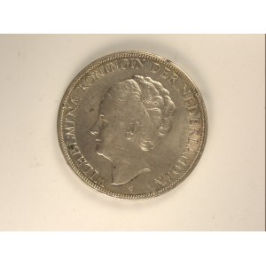 Holandsko / 2 1/2 Gulden 1940, hranka, dr. rýs., skvrnky, Ag,