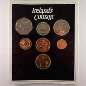 Irsko / Sada oběžných mincí 1986,