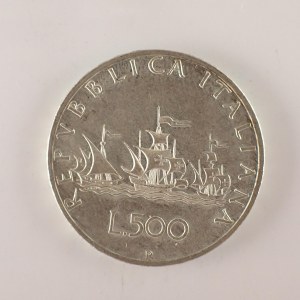 Itálie / 500 Lira 1959, Ag,