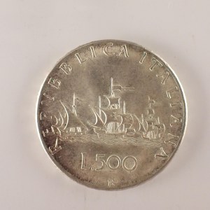 Itálie / 500 Lira 1967, Ag,