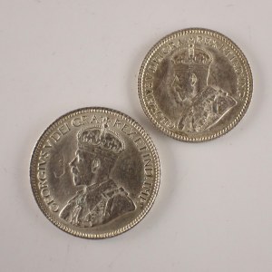 Kanada / 10 Cents 1920, 5 Cents 1920, Ag, 2 ks