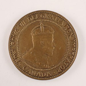 Kanada / 1 Cent 1909, vlas. škr., Br,