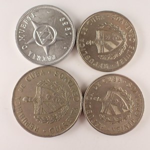 Kuba / 40 Centavos 1962, 20 Centavos 1962, 1968, 1969, 4 ks