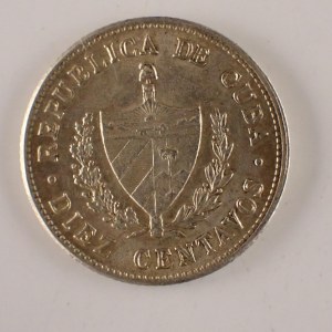 Kuba / 10 Centavos 1949, Ag,