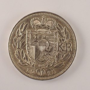 Liechtenstein / Johan II. [1858 - 1929] / 1 Koruna 1915, KM#2, Ag,
