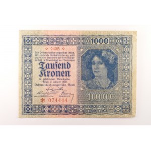 Rakousko / 1000 Koruna 2.1.1922 2425,