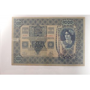 Rakousko - Uhersko / 1000 K, 1902 s.1226, Bajer RU 11, 2 cm přelepená,