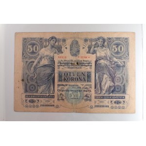 Rakousko - Uhersko / 50 K 1902 série 1379, Bajer RU 8,