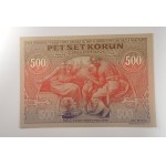 ČSR [1918 - 1939] / 500 Kč 1919 + 100 Kč 1919, reprint, vyd. město Ivančice, STK, 2 ks