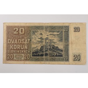Slovenský štát [1939 - 1945] / 20 Ks 1939 s.St 36. Bajer 47b.,