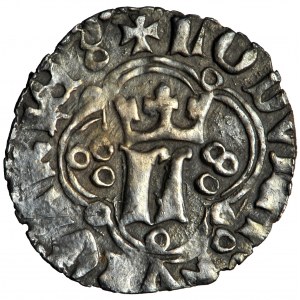 Rotes Ruthenien, Ludwig von Ungarn, ruthenischer Pfennig (Grosik), Lemberg, 1379-1382