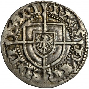 Prusy, Zakon Krzyżacki, Jan z Tiefen, grosz (skoter), Królewiec, ok. 1493-1497