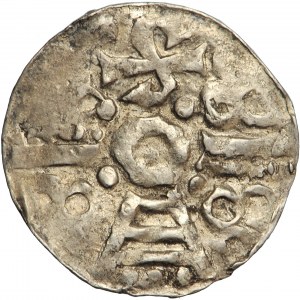 Niemcy, Saksonia, Henryk IV, denar tzw. agrypinka połabska, Bardowik (?), ok. 1080-1100