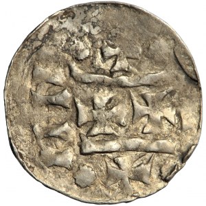 Niemcy, Saksonia, Henryk IV, denar tzw. agrypinka połabska, Bardowik (?), ok. 1080-1100
