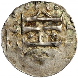 Niemcy, Saksonia, Henryk IV lub Henryk V, denar tzw. agrypinka połabska, Bardowik (?), ok. 1100-1120