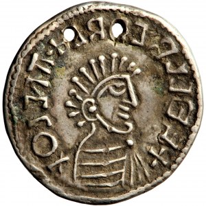 Scandinavia, heavy imitation of Æthelred’s Long Cross penny from Chichester, Ælfƿine