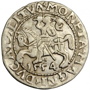 Sigismund II Augustus, Lithuania, halfgroschen 1554, Vilna