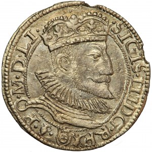 Sigismund III., Krone, Pfennig 1593, Olkusz