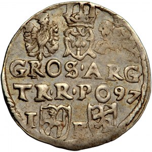 Sigismund III, Crown of Poland, trojak (triple groschen) 1597, Lublin