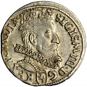 Sigismund III., Krone, Trojak 1604, Krakau