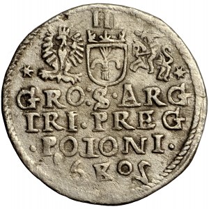 Sigismund III., Krone, Trojak 1602, Krakau, Fälschung der Münzstätte