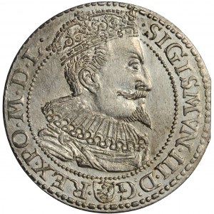 Sigismund III., Krone, Sixpence 1596, Malbork