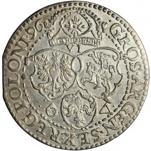 Sigismund III, Crown of Poland, szóstak (sextuple groschen) 1596, Malbork