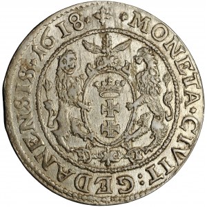 Sigismund III, Gdańsk, ort 1618, Stanisław Bermann