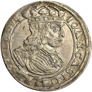 John Casimir, Crown of Poland, szóstak (sextuple groschen) 1661, Leopol (Lviv)