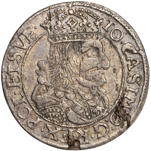 John Casimir, Crown of Poland, szóstak (sextuple groschen) 1661, Leopol (Lviv)