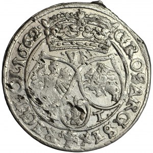 Jan Kazimierz, Krone, Sixpence 1662, Bromberg (Bydgoszcz)