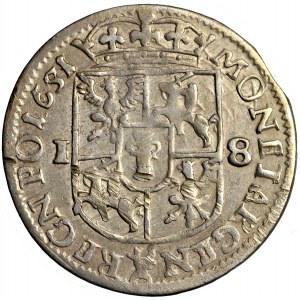 John Casimir, Crown of Poland, ort 1651, Wschowa